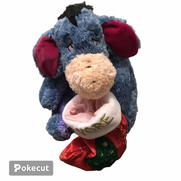 Disney’s 2001 Vintage Eeyore Christmas Plush! 🎄 - Picture 1 of 5